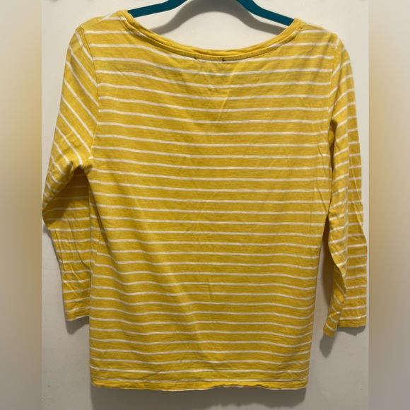 Pink tartan cotton top yellow with white stripes Medium sz. Pink tartan designer - Picture 5 of 10